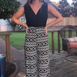 Black and white jumpsuit